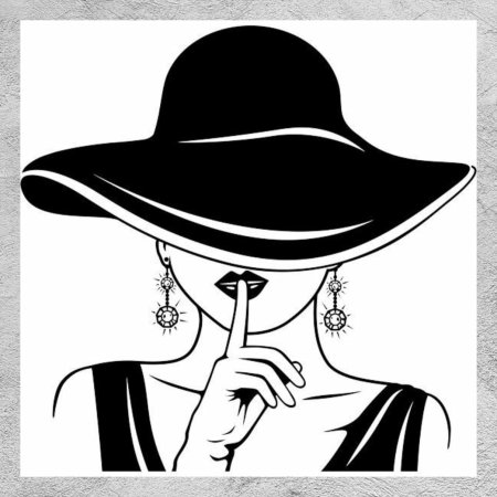 Девушка в шляпе рисунок