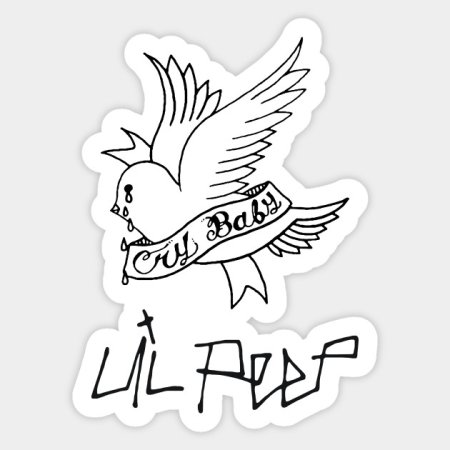 Lil Peep тату эскизы
