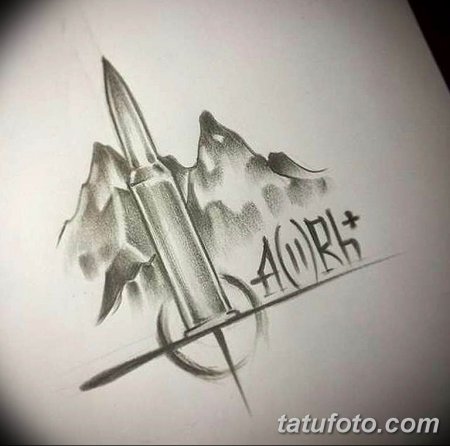 Тату пуля и группа крови