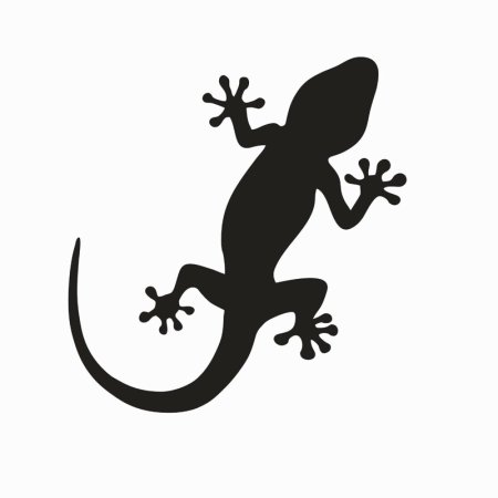 Трафарет ящерицы для стен