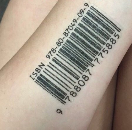 Татуировки штрих код