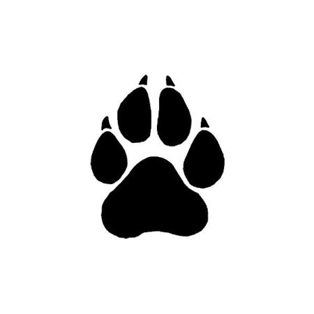 Тату собачья лапа эскиз