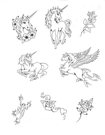 Контурные Татуировки для девушек