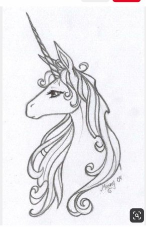 Единорог эскиз