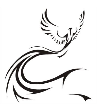 Стилизованные птицы Феникс