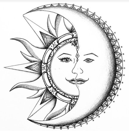 Значение тату Луна и Солнце – все самое интересное