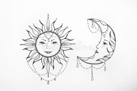 Тату полумесяц на лице