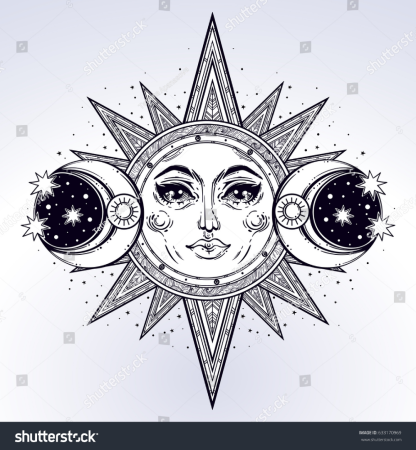 Тату солнце эскизы