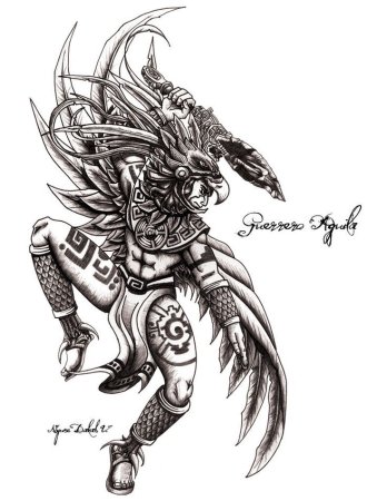 Тату ацтеков эскизы