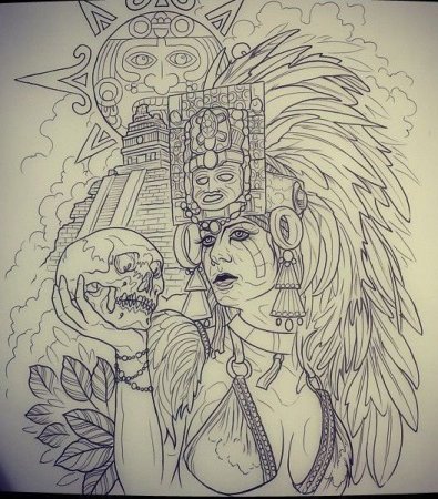 Ацтеки эскиз