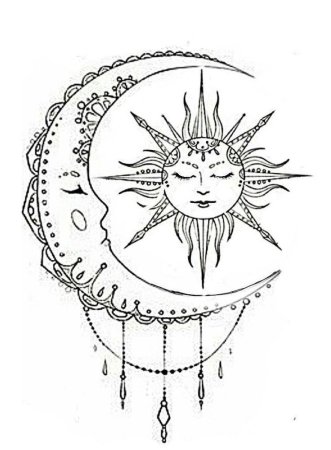 Тату солнце эскизы