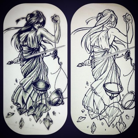 Фемида эскиз