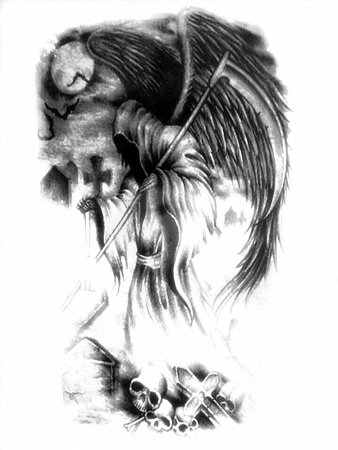 Архангел смерти Азраил тату