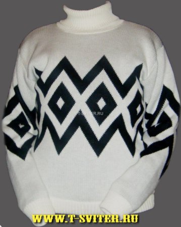 Свитер с геометрическим узором