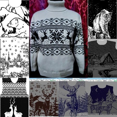 Свитер с татуировками рисунками