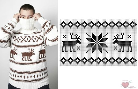 Свитер Скандинавский узор