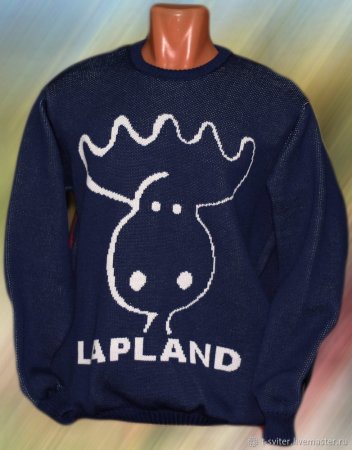 Свитер с мордой оленя