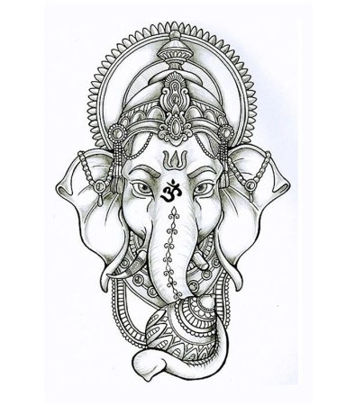 Индийский Бог слон Ганеша вектор