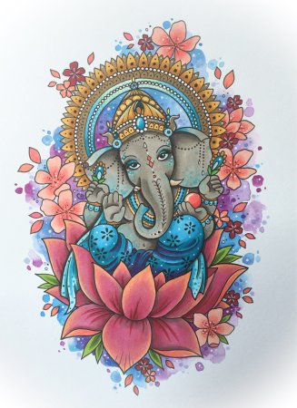 Слон Ганеша Мандала