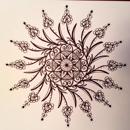 Зентангл Сакральная геометрия