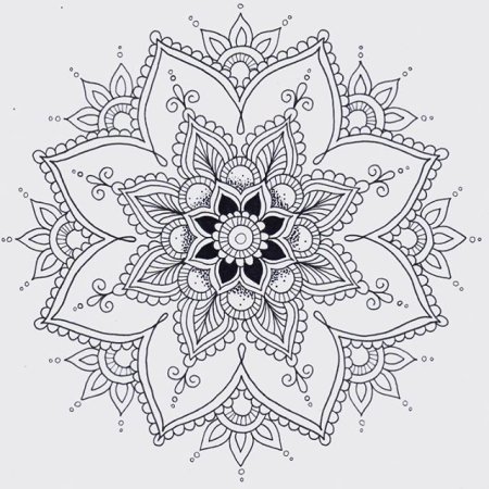 Мандала удачи тату эскиз