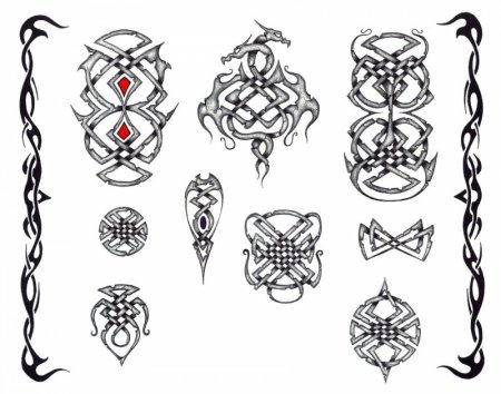 Кельтские узоры тату простые
