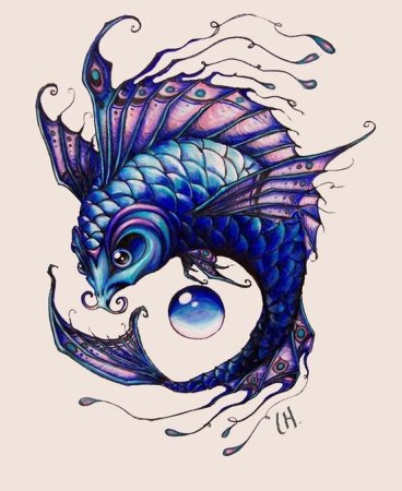 Рыбка эскиз