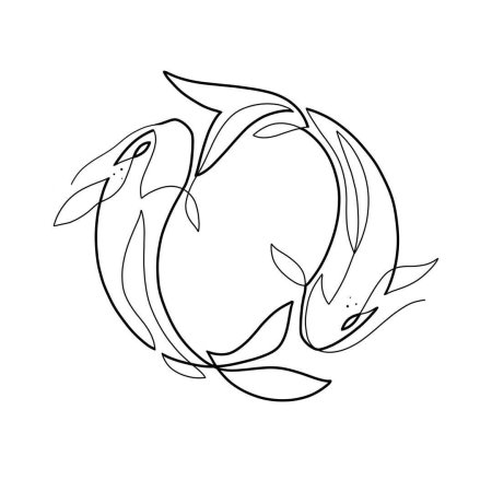 Эскизы тату рыбы знак зодиака