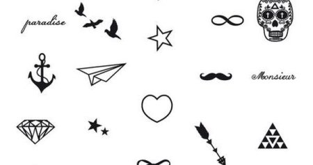 Эскизы тату ручкой лёгкие