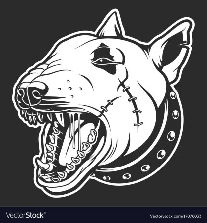 Тату бультерьер эскизы