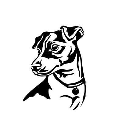 Силуэт Джек Рассел терьера