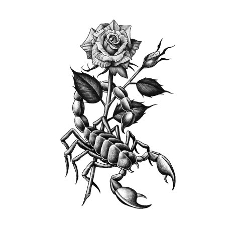 Скорпион традишнл эскиз