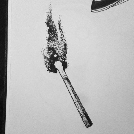 Спичка тату эскиз