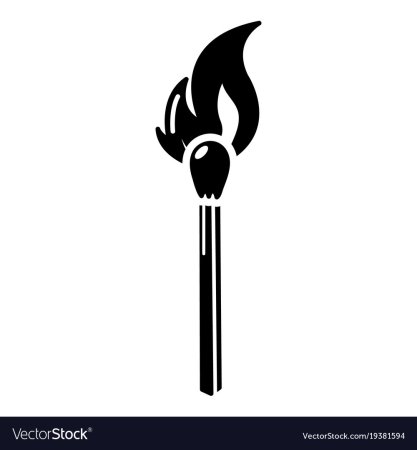 Тату эскиз спички