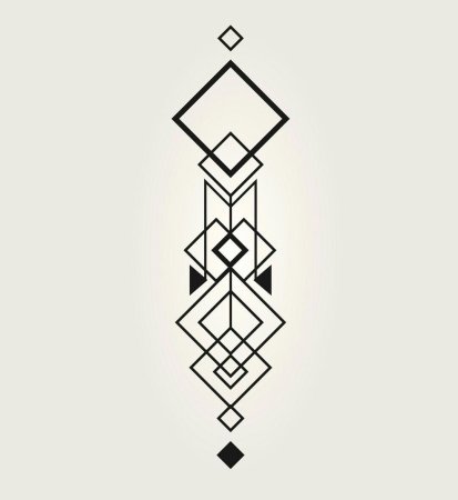 Тату геометрия ромб