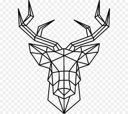 Геометрический олень