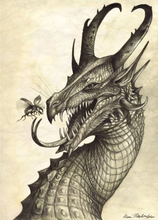 Стилизованная голова дракона