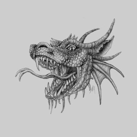 Голова дракона эскиз