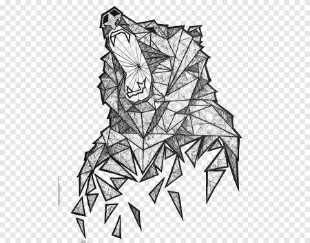 Медведь геометрия эскиз