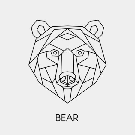 Медведь геометрия эскиз