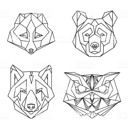 Голова медведя геометрия