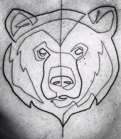 Геометрические животные в цвете