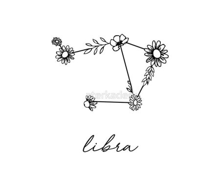 Созвездие весы тату Libra