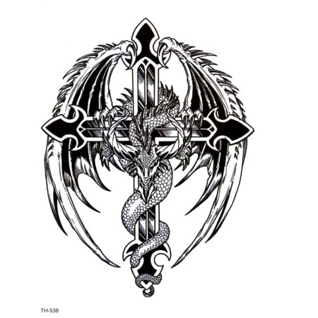 Трайбл тату хна дракон