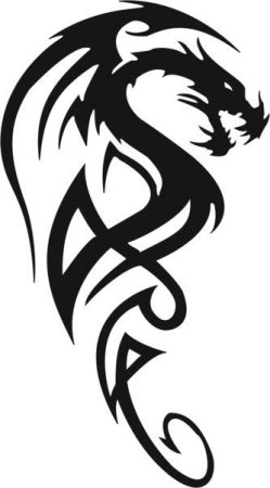 Восточный дракон тату