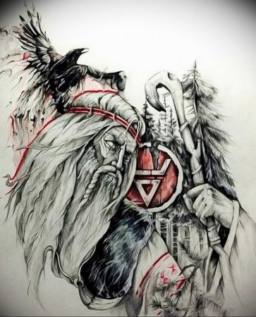 Германо-Скандинавская мифология тату