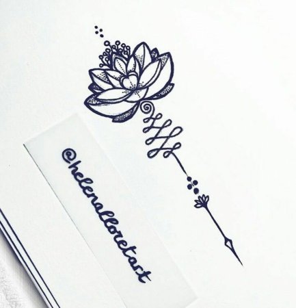 Стрела Лотос Уналоме тату