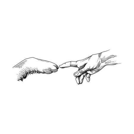 Эскиз тату две руки