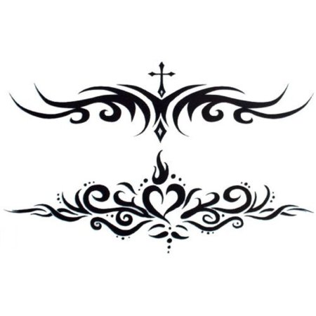 Тату трайбл на поясницу эскизы