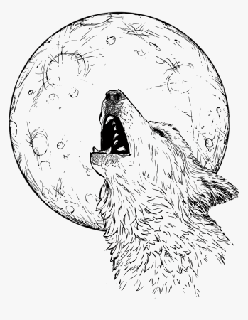 Стилизованное изображение волка